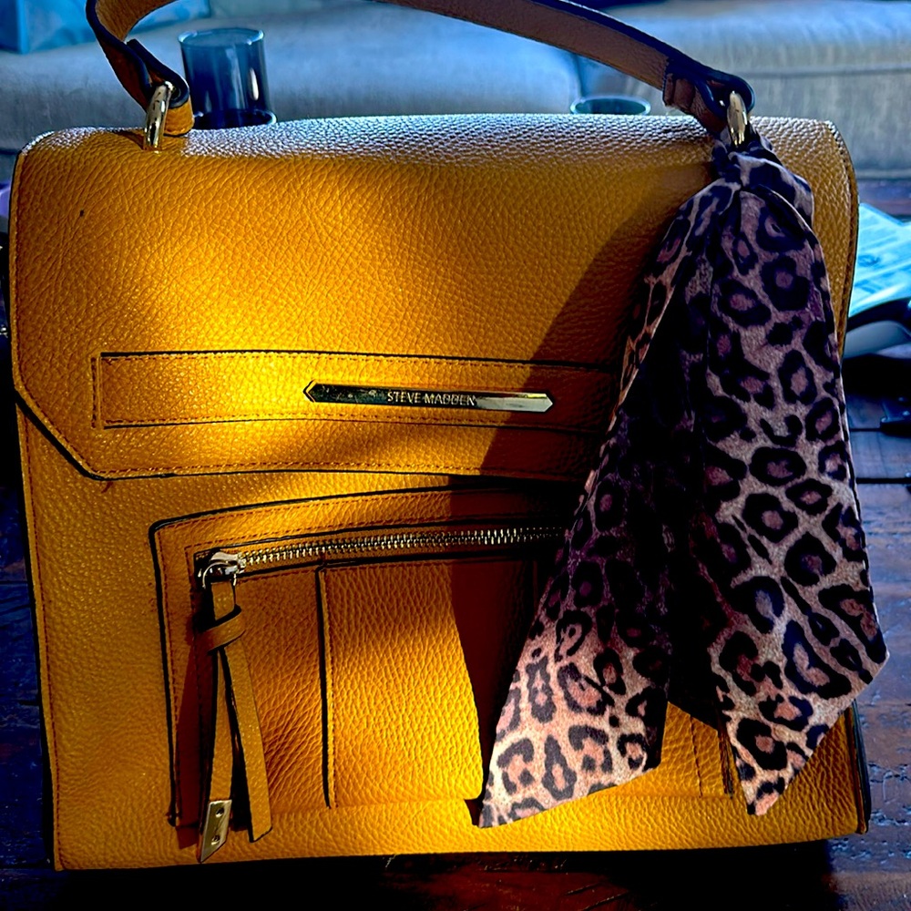 Steve Madden mustard yellow purse